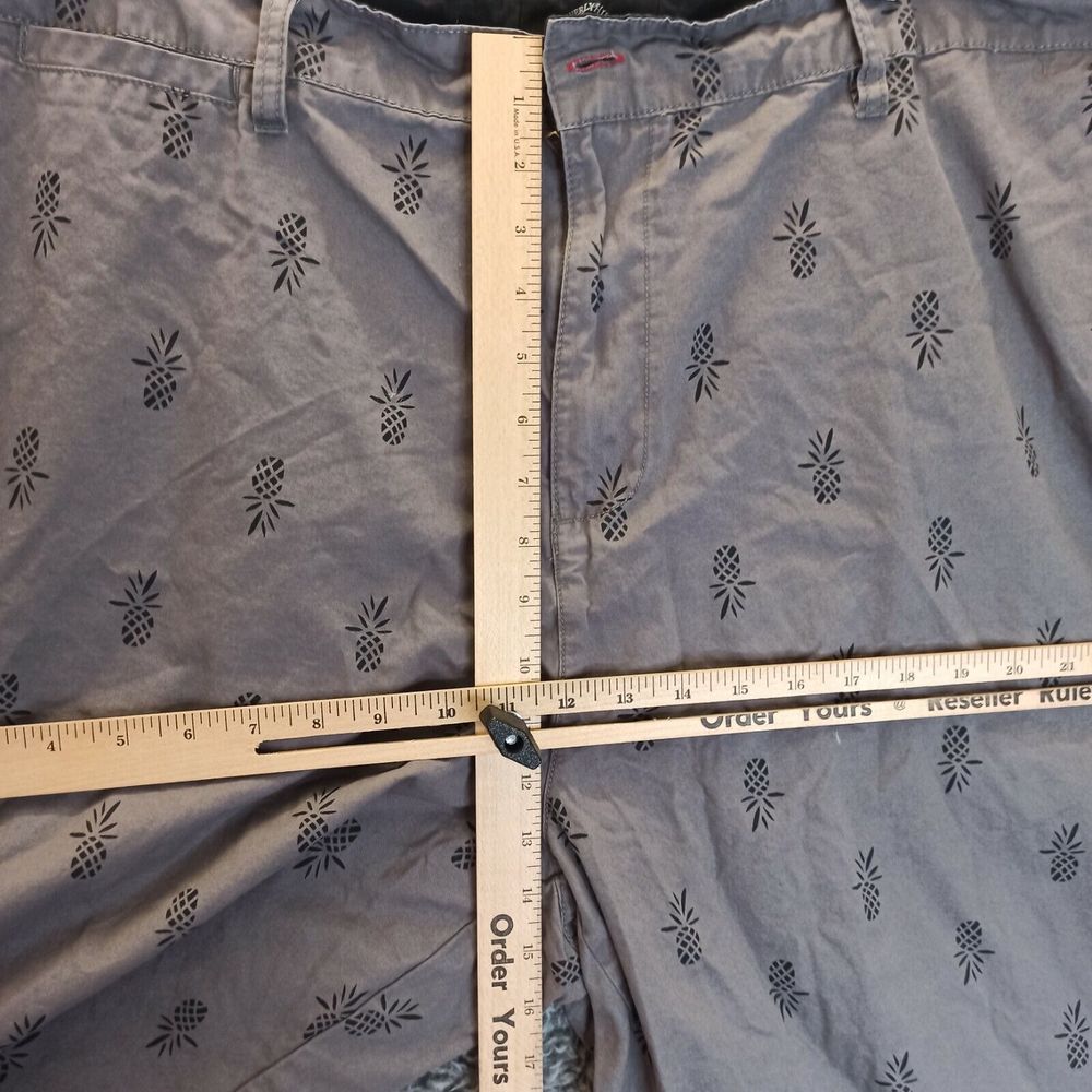 Polo Club Beverly Hills Short Adult 48 Gray Pineapple Print Pockets Men - Picture 4 of 9